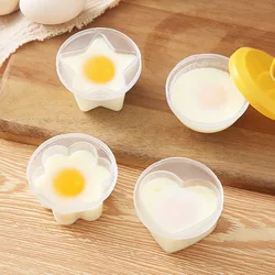 4Pcs/Set Egg Cooker With Brush Egg Boiler Poacher Egg Mold For Kid Baking Mold Kawaii Kitchen Kitchen Accessories