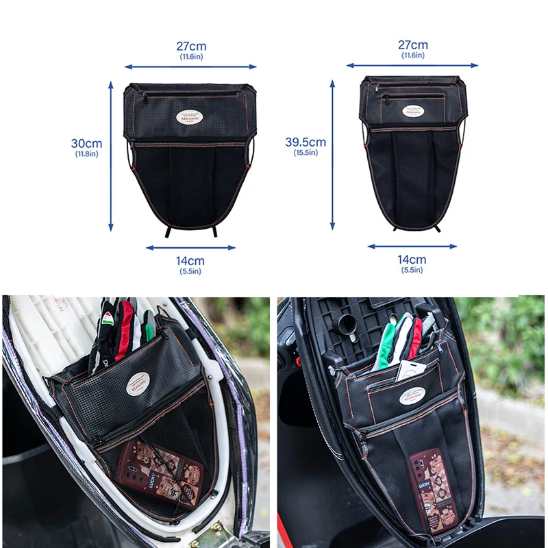 

For HONDA PCX 125 150 160 PCX160 PCX125 Motorcycle Scooter Under Seat Storage Pouch PU Leather Organizer Bag Tool Storage Bags