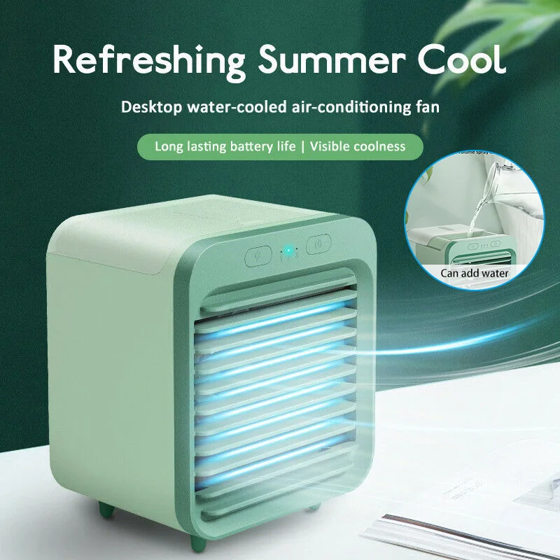 Popular New Mini Portable Usb Charging 3-Speed Air Conditioning Cooling Fan Desktop Small Fan Cooling God