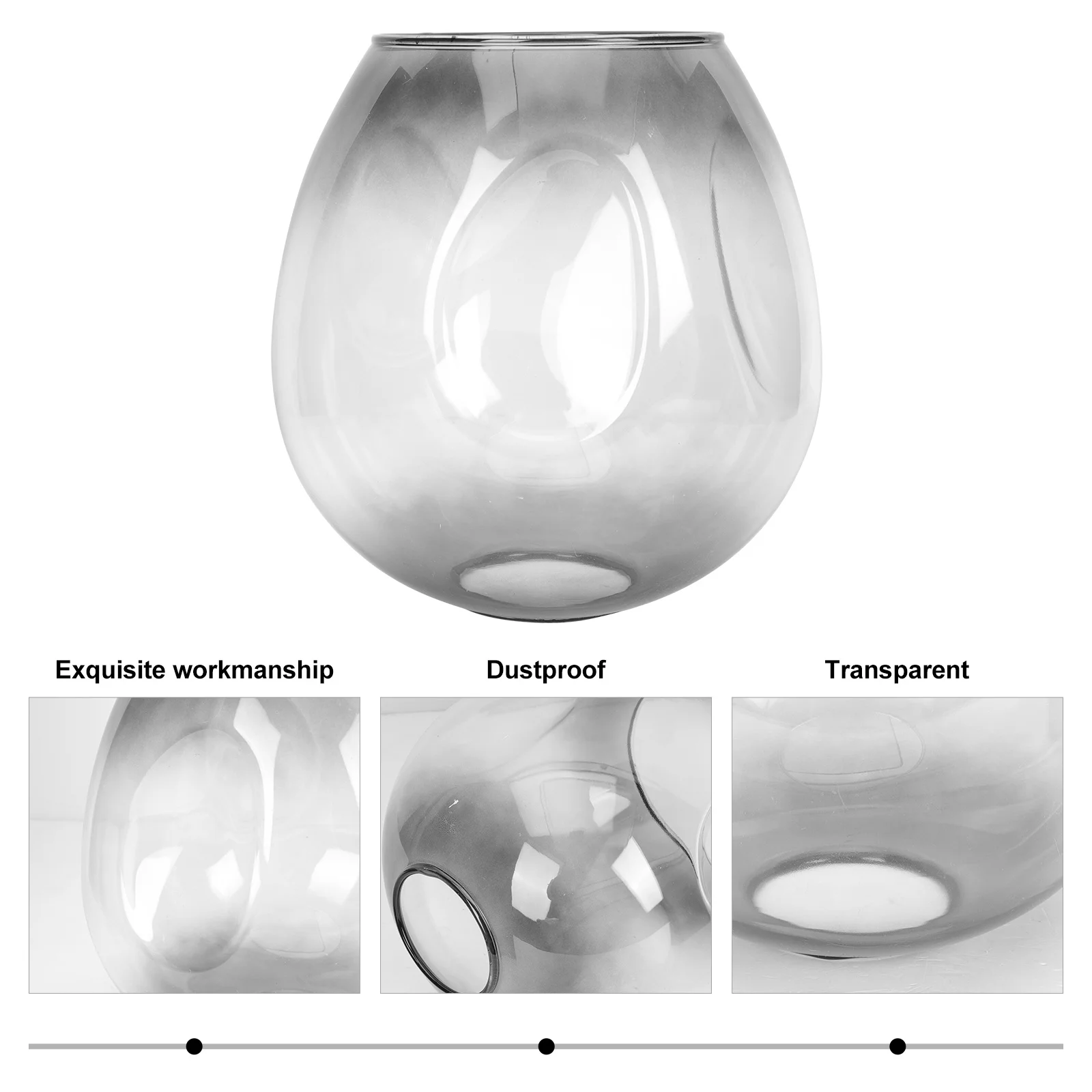 

Универсальный стеклянный абажур, прочный простой светильник, аксессуар для домашнего декора, прикроватная тумбочка, торшер, крышка, стеклянный абажур
