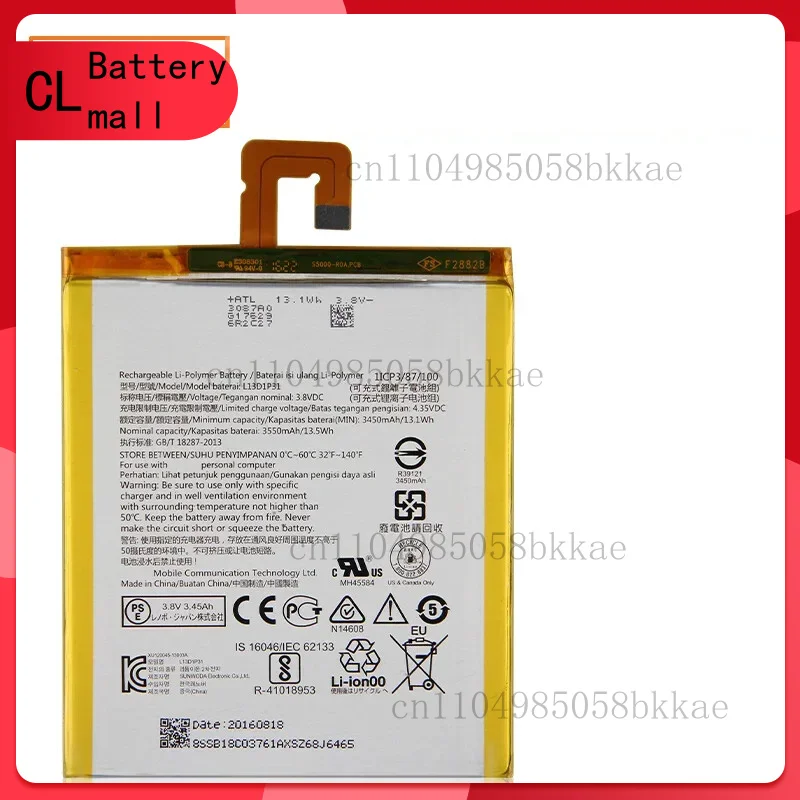 Новая батарея для планшета L13D1P31 для Lenovo S5000-F/S5000-H/tab2 A7-20/30/10F 3450 мАч