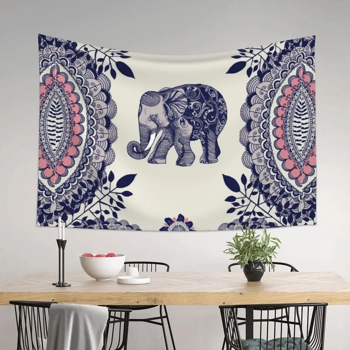 

Pretty Pink Elephant Tapestry Wall Hanging Decor On The Wall Wall Decoration Bedroom Organization And Decoration Tapestry