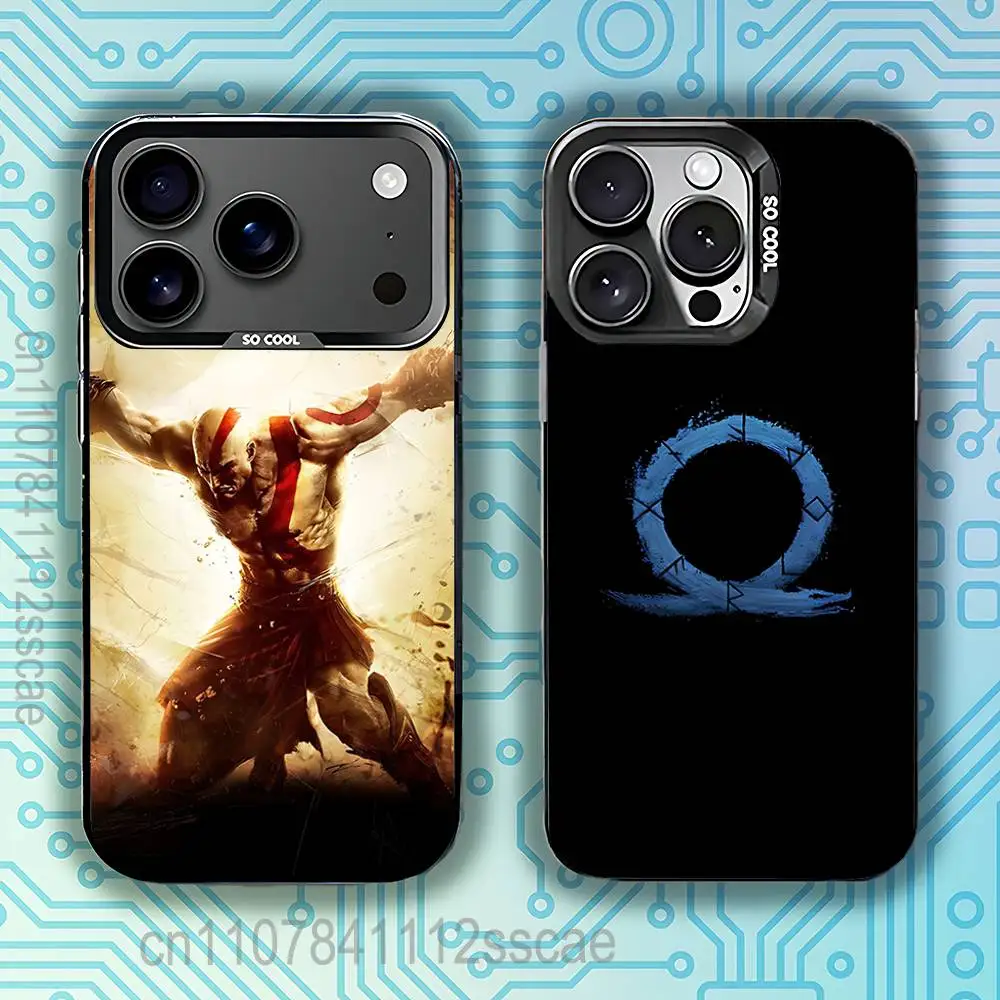 

COOL G-God of War Black Phone Case Compatible with iPhone 17 16 15 14 13 12 11, Pro, Max, Plus, E, Air, Mini