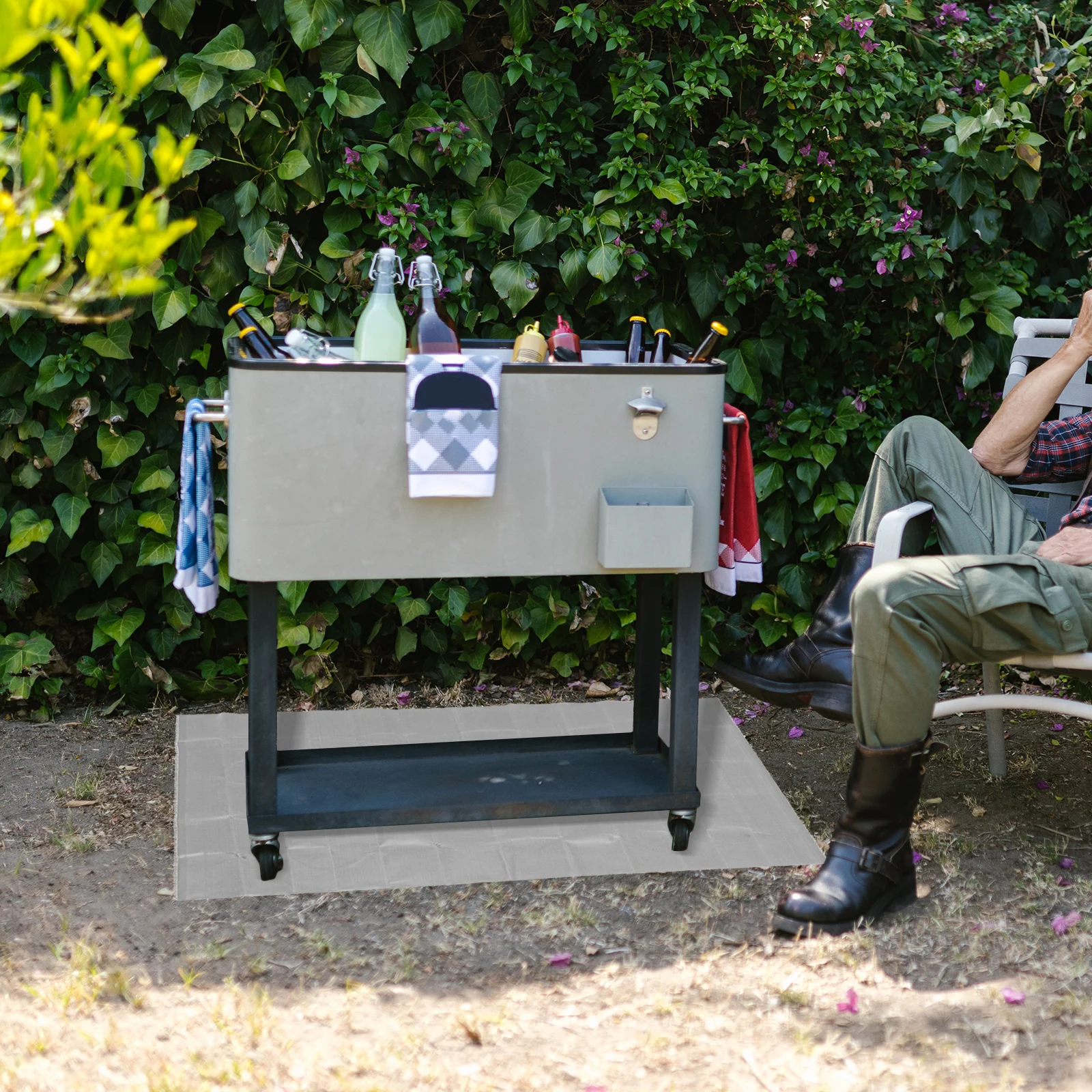 

Fiberglass Fireproof Blanket Heat Resistant Outdoor Bbq Grill Mat Fire Retardant Multi Function Fireproof Pad Barbecue Accessory