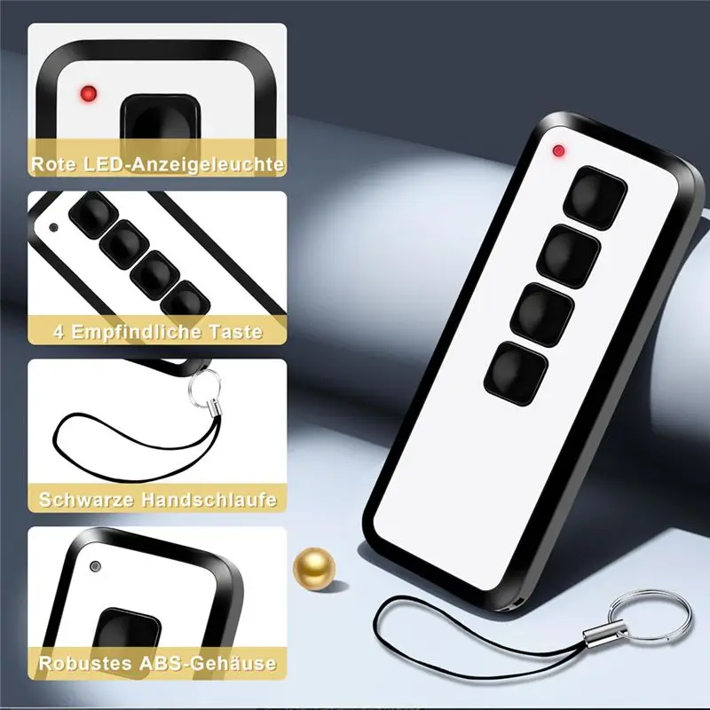A33T Garage Door Remote Control for Novoferm Novotron 524 522 504 MAX43-4 514 MIX43-4 433.92MHz Handheld Transmitter 2Pcs