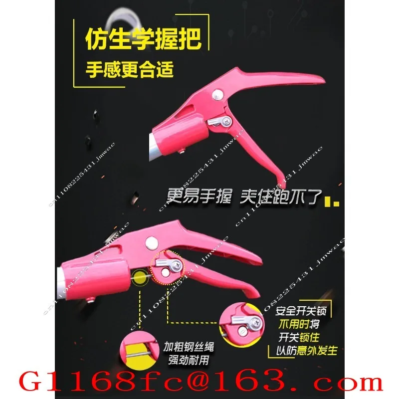 Aluminum alloy eel  fish catching loach raising snake anti-snake tool straight pipe  clip hook self-locking hook 1.5 meters