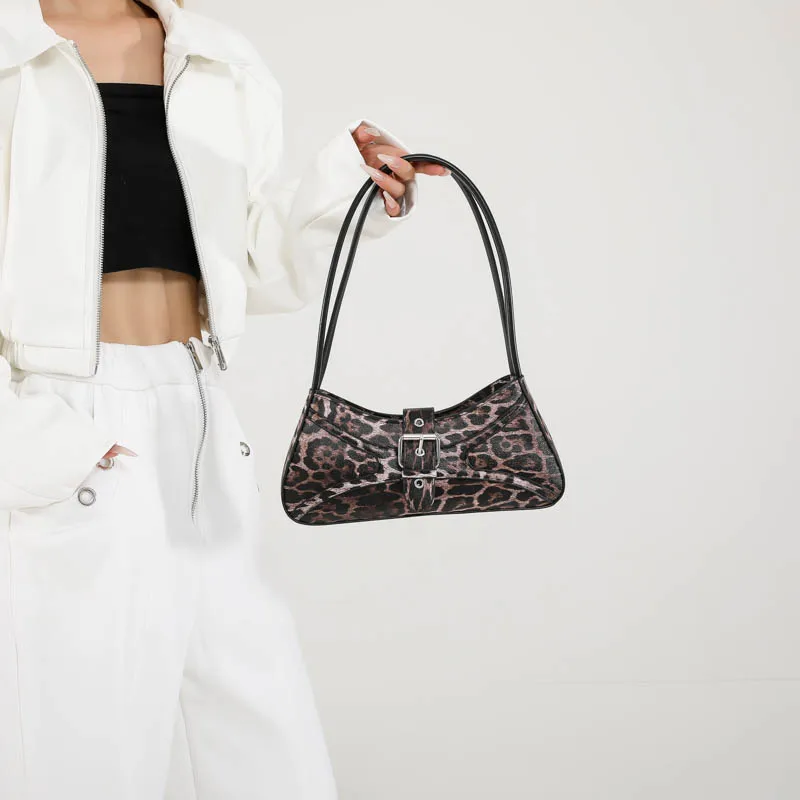 

Shoulder Bag for Women Leopard Print Hobo Bag PU Leather Trendy Clutch Purse Work Shopping Bag
