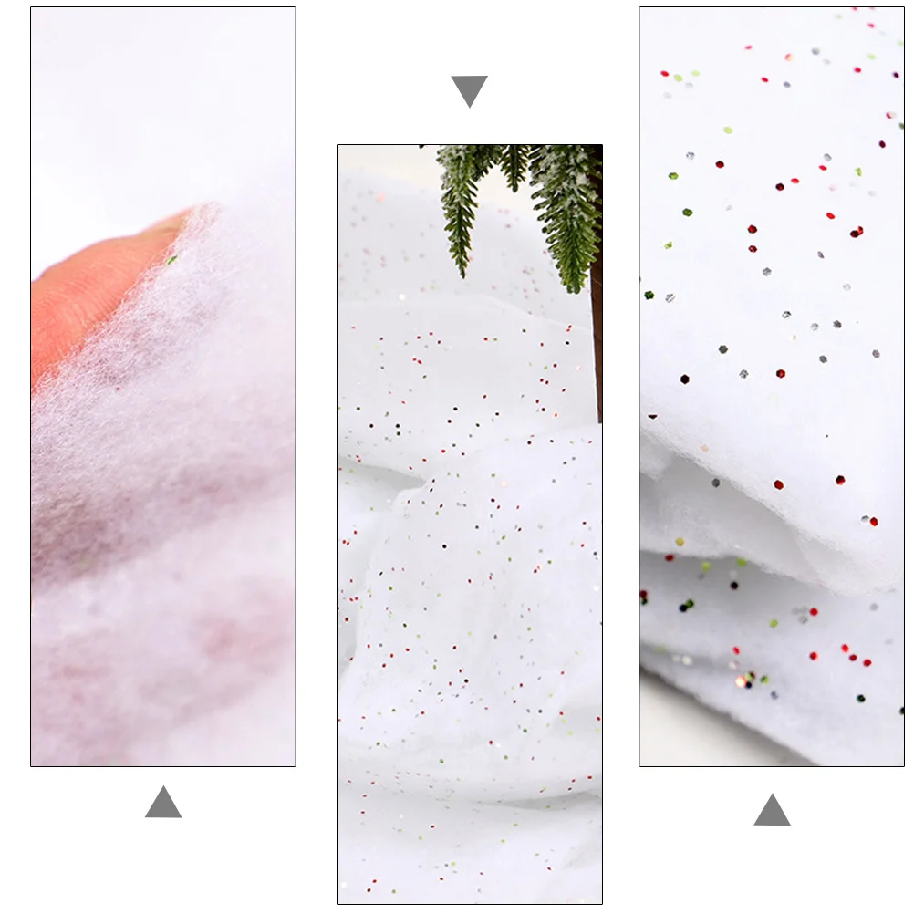 Snow Cotton Artificial Carpet Holiday Christmas Tree Supply Decorative Silk Floss Xmas Scene Needs