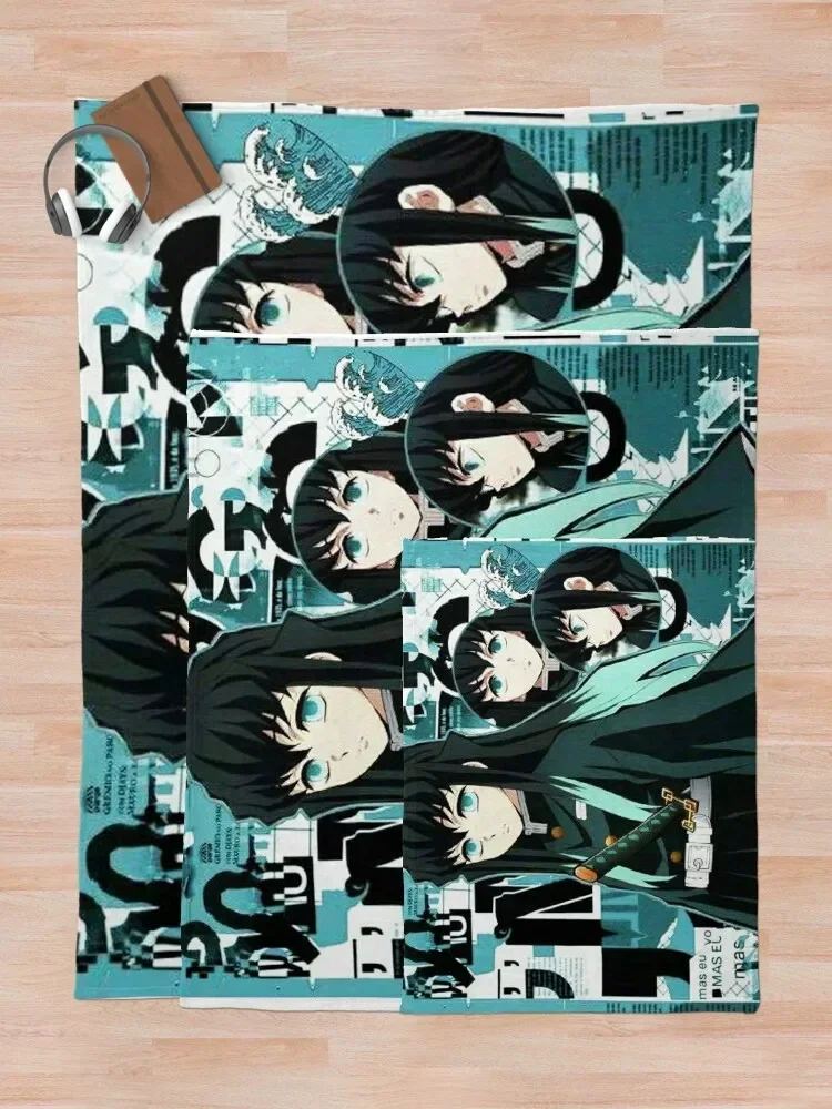 Muichiro Tokitou Throw Blanket Retros Camping Decorative Sofa Flannel Blankets blankets for beds throw blanket