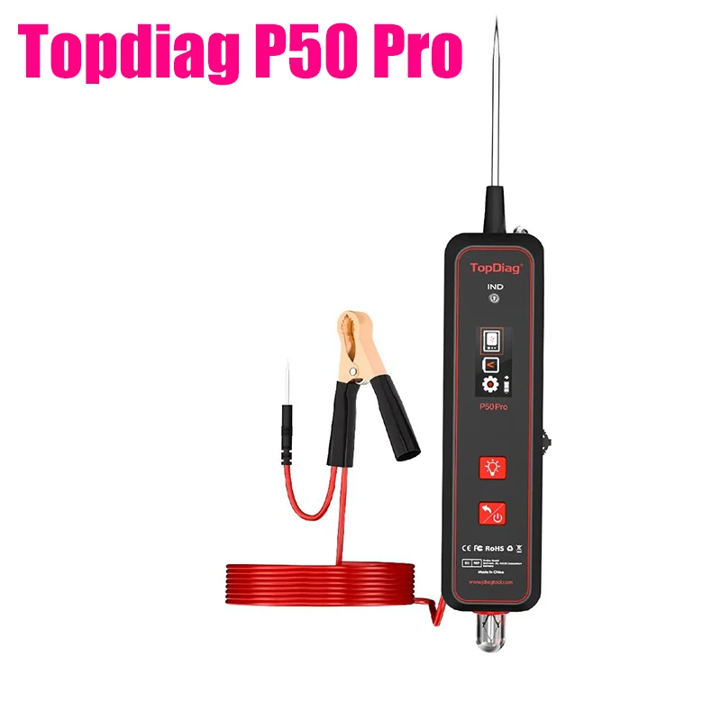 Topdiag P50 pro JDiag Mini Oscilloscope Automotive Circuit Tester Multifunctional 0-45V Circuit System Electrical Detector tools