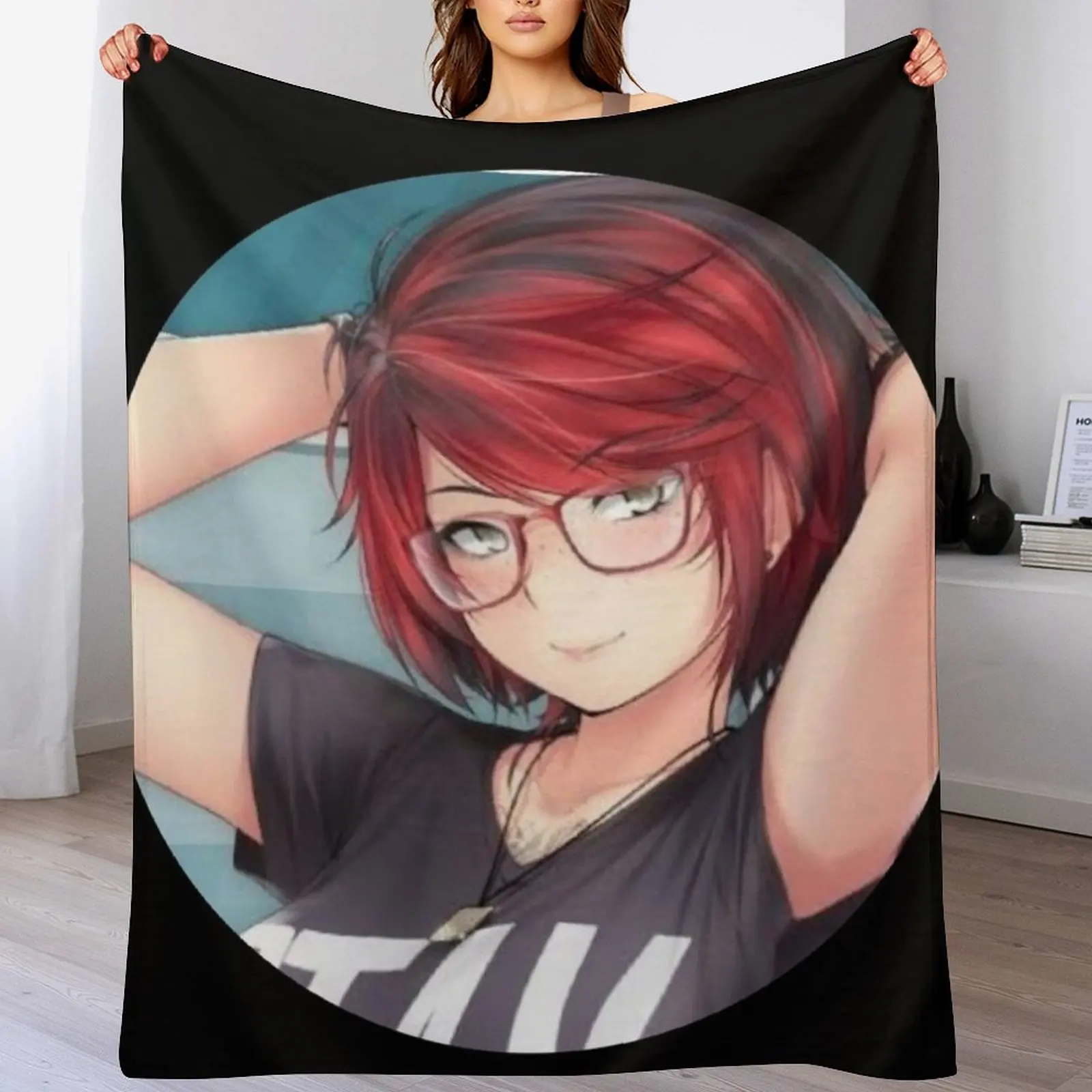 

Cool and decent huniepop Throw Blanket Decorative Sofas Flannel Stuffeds Weighted Blankets