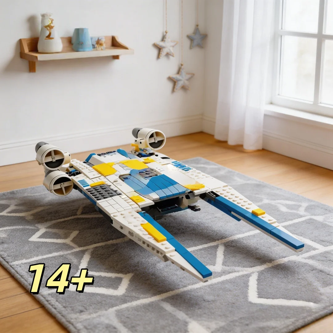 

594 pieces of spaceship assembly building blocks difficult MOC adult difficult toy model boy gift