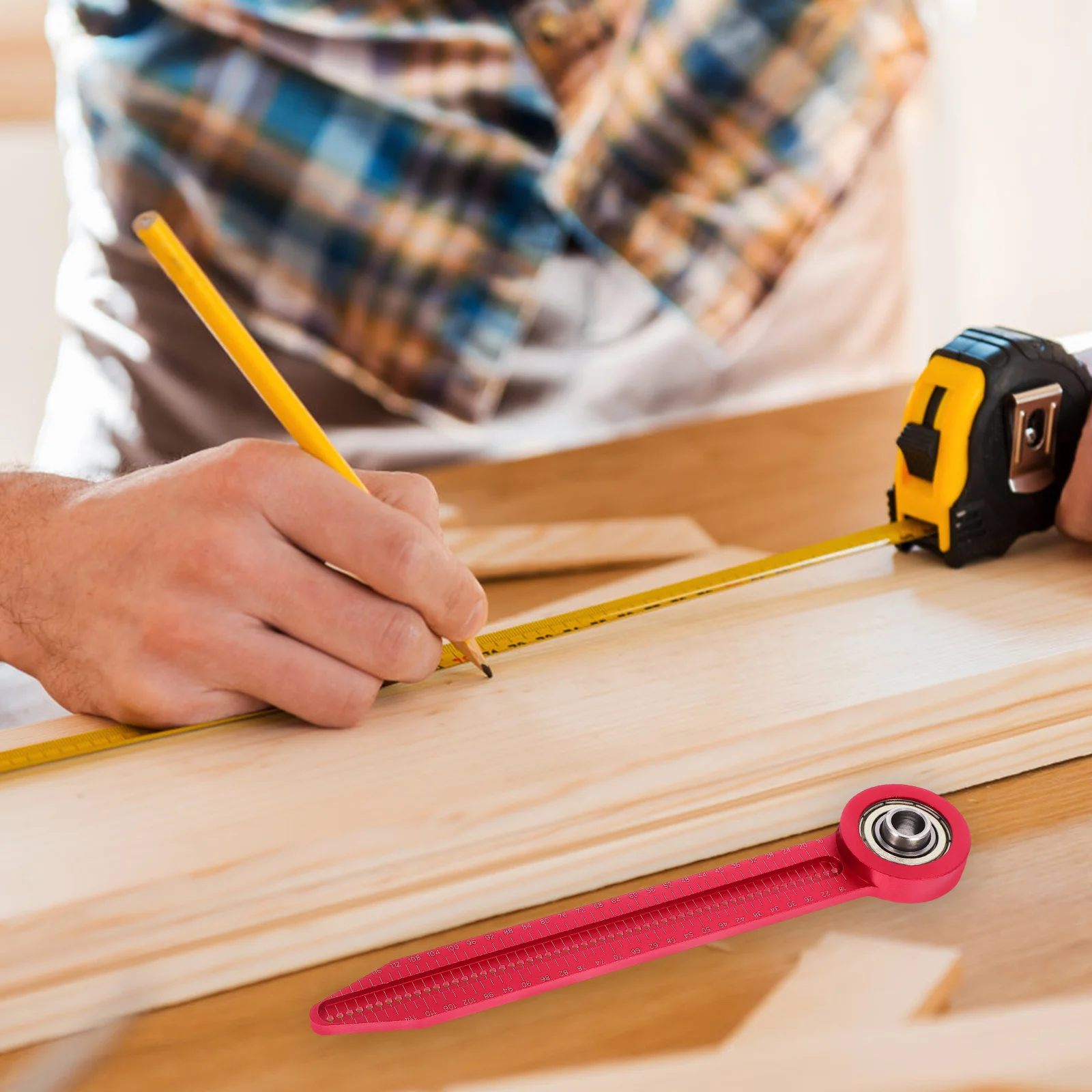 

Aluminum Alloy Portable Circular Drafting Compass Concentric Accurate Circle Drawing Tool Multi Functional Drafting Ruler