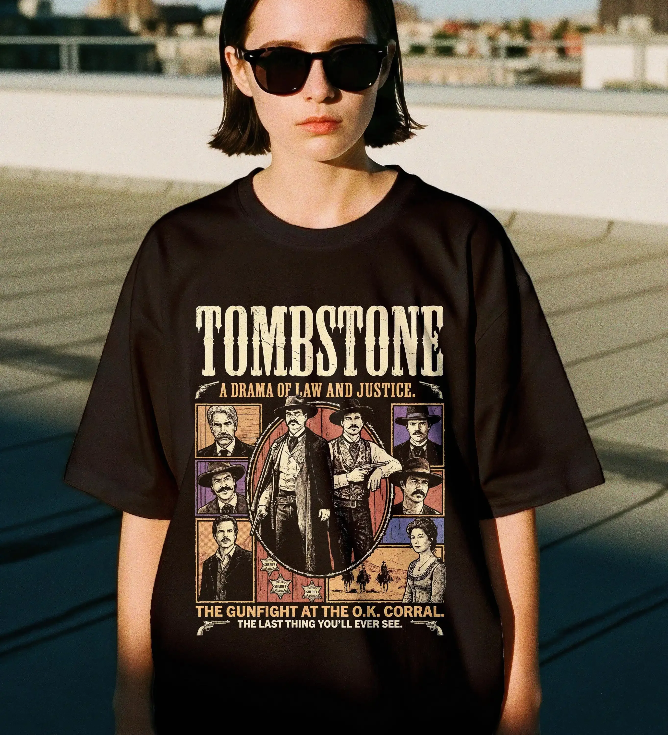 Tombstone 1993 Western Film Graphic Tee | Wyatt Earp Doc Holliday Movie T-Shirt