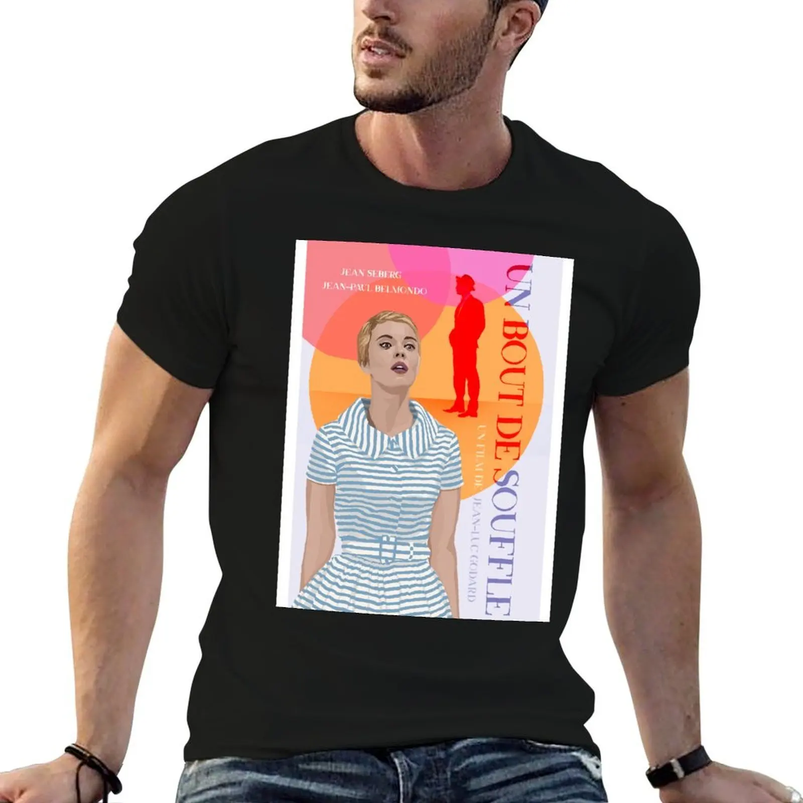 A Bout de Souffle - Jean-Luc Godard, Jean Seberg, camiseta con póster de película alternativa, camisetas para hombre, camisetas gráficas