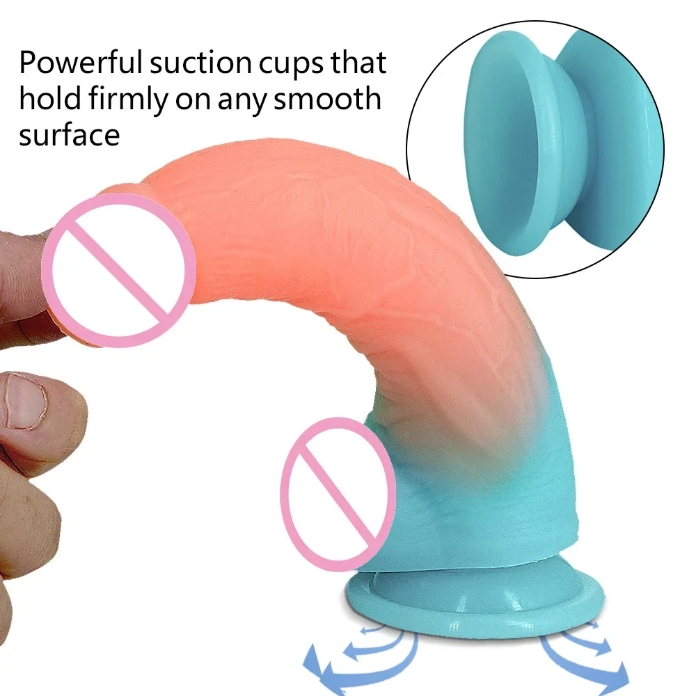 مادة السيليكون المضيئة قضبان اصطناعية الفلورسنت وهمية القضيب كبير ديك الذكور الأعضاء التناسلية لعبة الجنس لمدة 18 الكبار النساء زوجة هدية صديقة #2