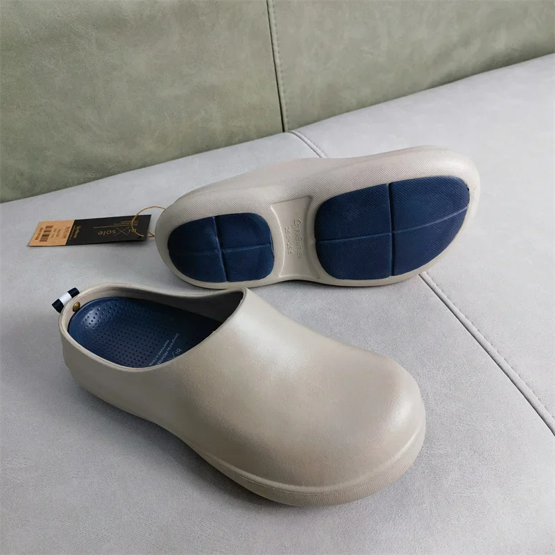 Brand men women slippers Clogs Chef shoes waterproof non-slip EVA couple light mule slippers operating room doctors flat shoes