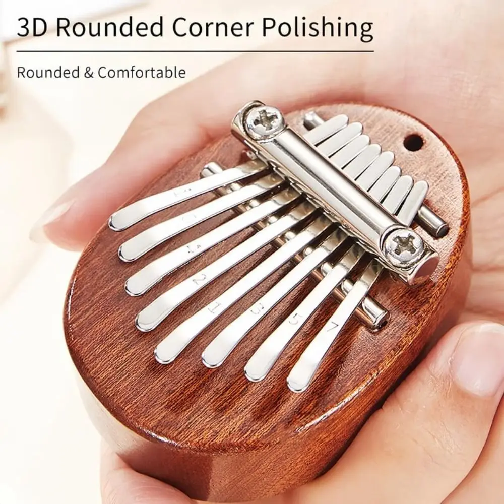 1 قطعة قلادة البيانو 8 مفتاح إصبع الإبهام البيانو ماريمبا الموسيقية الكبار المبتدئين كاليمبا كاليمبا للطفل طفل رضيع عيد الحب #2