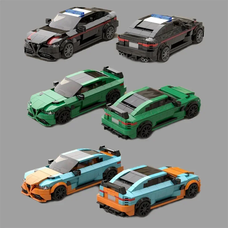 Moc Building Blocks Ro Champion Speed Cars Set City Car Model Technology Bricks DIY Assembly Construction Toy Holiday Gifts