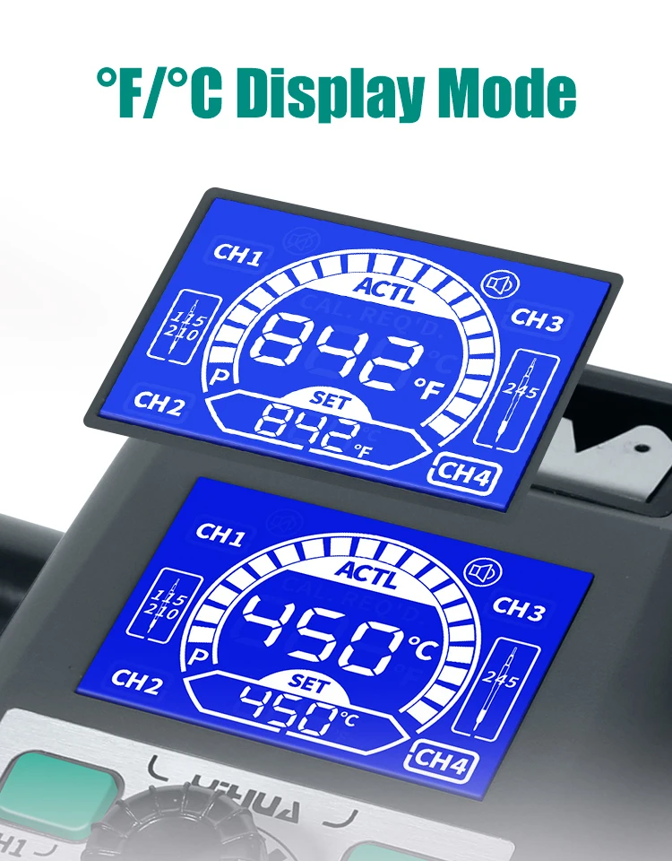 YIHUA 982 Repaid Heating Soldering Iron Staion Compatibled C210 Solder Iron Handle Electronic Welding Rework Station
