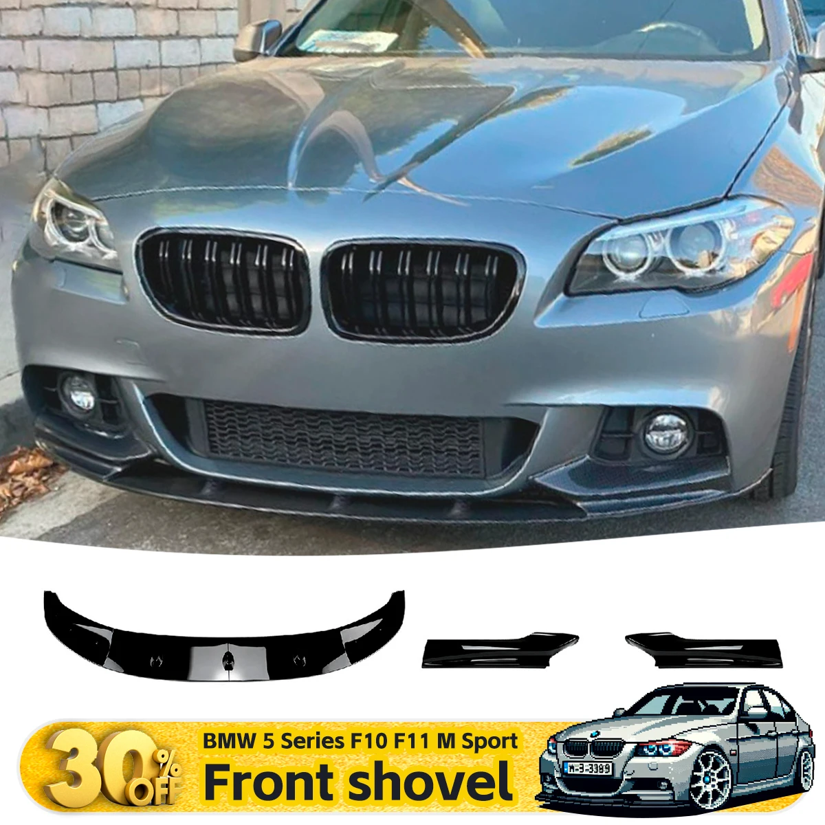 

Front Lip Splitter & Corner Protector for BMW 5 Series F10 F11 M Sport - Exterior Modification Kit car accessories