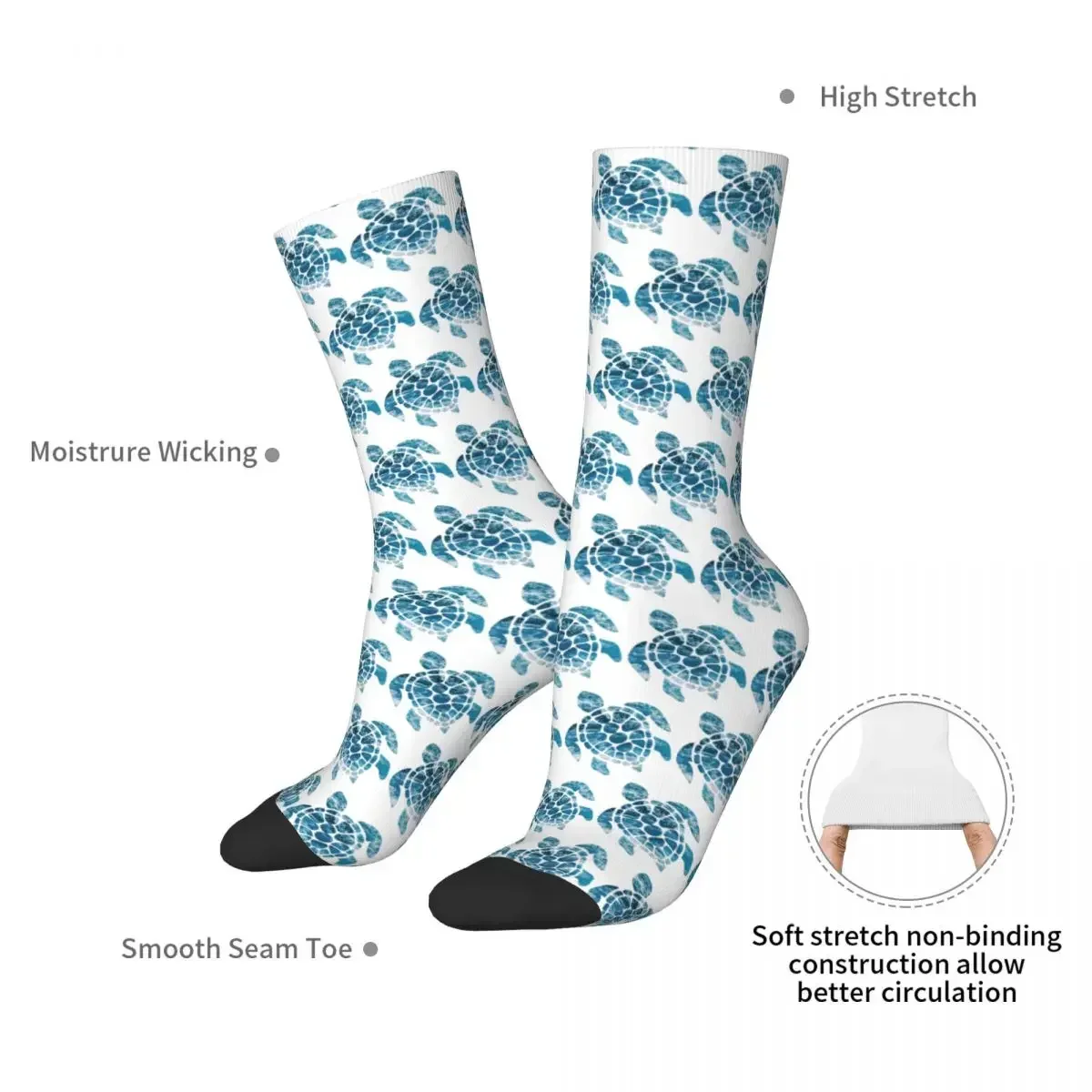 Ocean Sea Turtle Socks Harajuku High Quality Stockings All Season Long Socks Accessories for Unisex Birthday Present