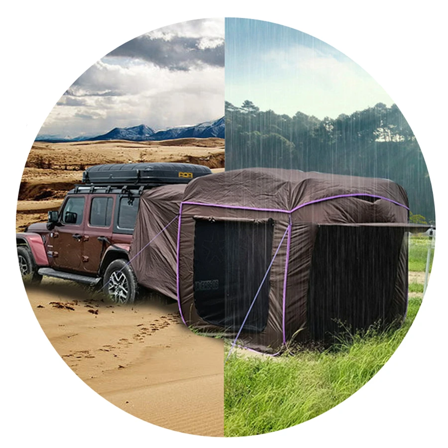 

Outdoor Gear SUV Car Rear Extension Tent Car Side Pop-Up Camping Tent With Canopy Self-Driving Tour Anti-Mosquito Sunshade