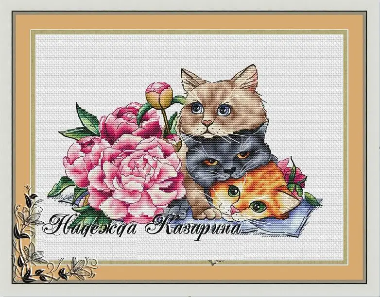 

M201203 Homefun Cross Stitch Kit Package Greeting Needlework Counted Kits New Style Joy Sunday Kits Embroidery Cross-stitch Set