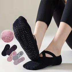 Socks Women Cotton Silicone Non-slip Pilates Grip Yoga Towel No-Show Barre Sock