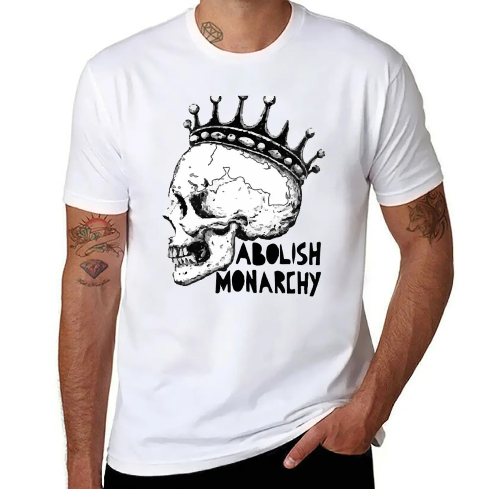 

Anti Monarchy T-Shirt cotton t shirt man man t shirt cotton T-Shirt