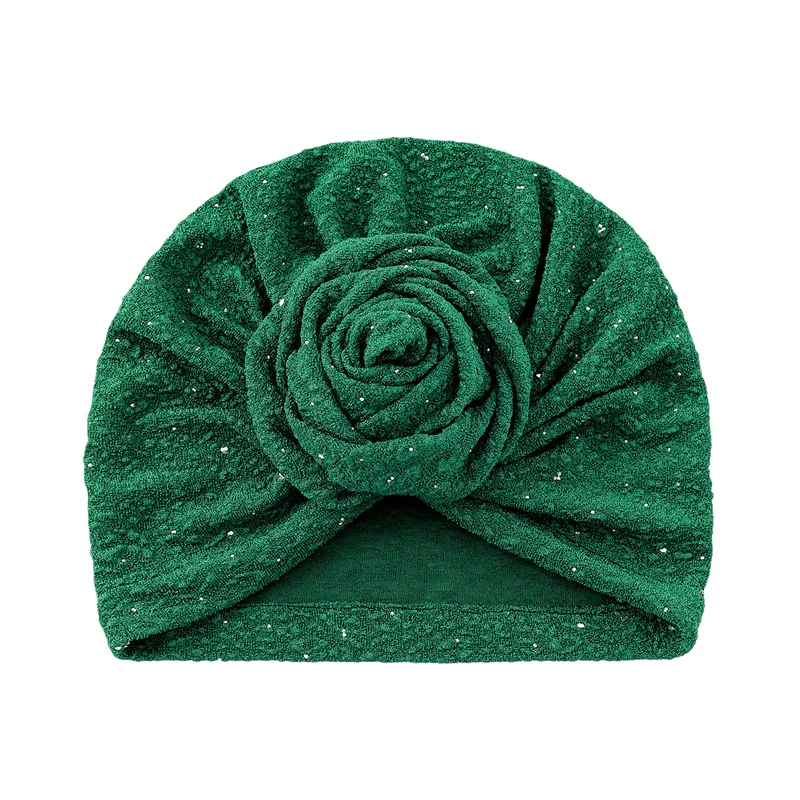 قبعة هندية عمامة زهرة بونيه مسلم الحجاب النساء الكيماوي قبعة فقدان الشعر الحجاب بيني رئيس التفاف الترتر Turbante Mujer 2026 #3