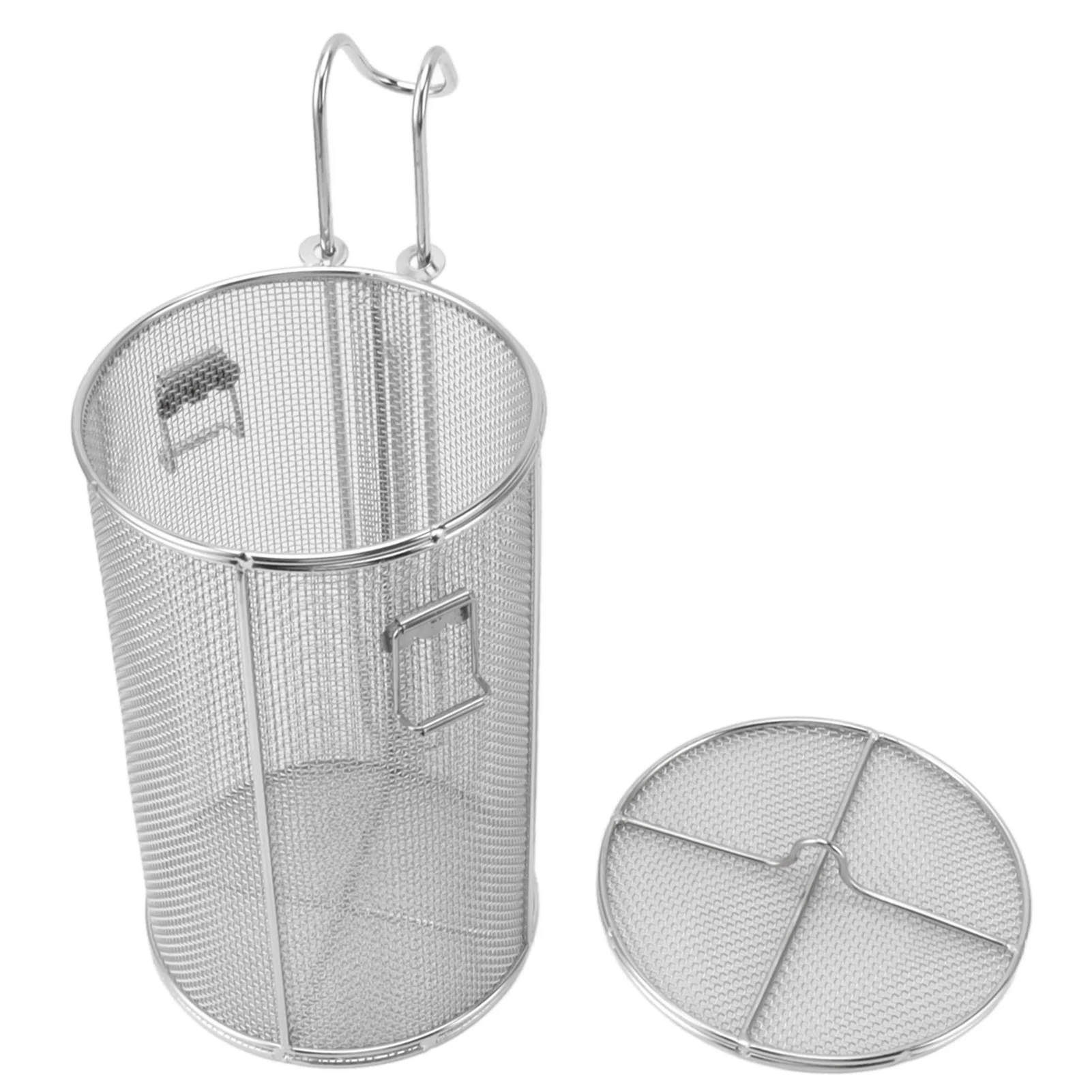 

Stainless Steel Spice Seasoning Strainer Collapsible Handle Soup Seasonings Seperation Basket Telescopic Handle for Restaurant