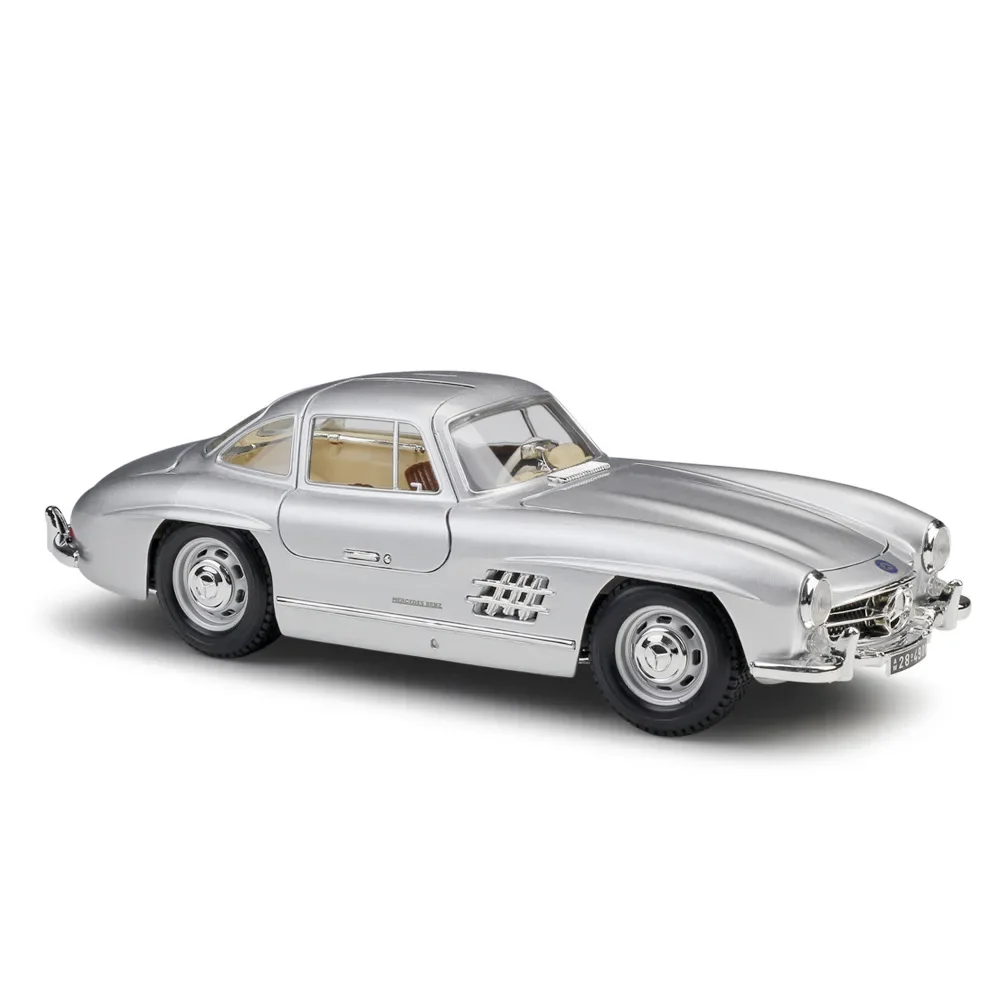 Bburago 1:18 1954 Mercedes-Benz 300SL sports car simulation alloy car model Collect gifts toy