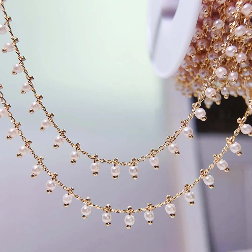 0,5 M 1M perla de imitación bo - Pearl Trim Chain reseña y precio