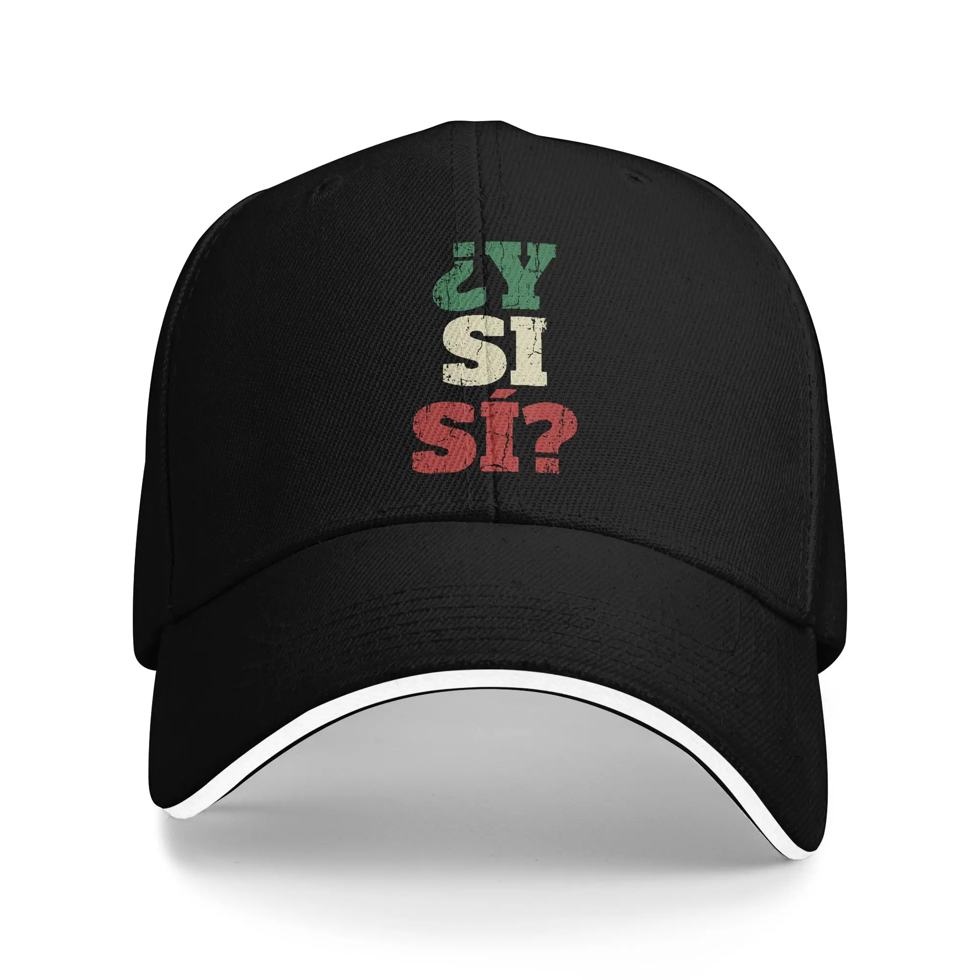 Casquette de baseball ajustée Y Si Si Spanish Quote Optimistic pour hommes et femmes, avec drapeau du Mexique, réglable, pour la course, toutes saisons, pour adultes