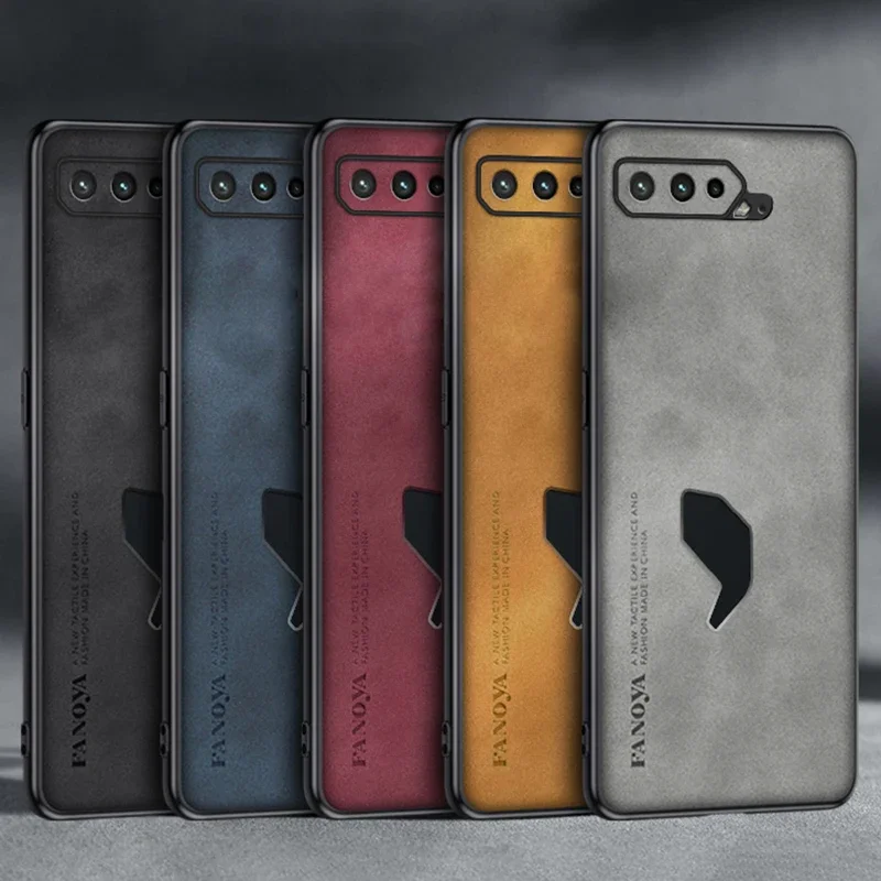 Silicone Full Protection Phone Case For Asus ROG Phone 6 6D 7 5G Luxury Leather Case For Asus ROG Phone 3 5 5S Matte Cover Coque - view 6