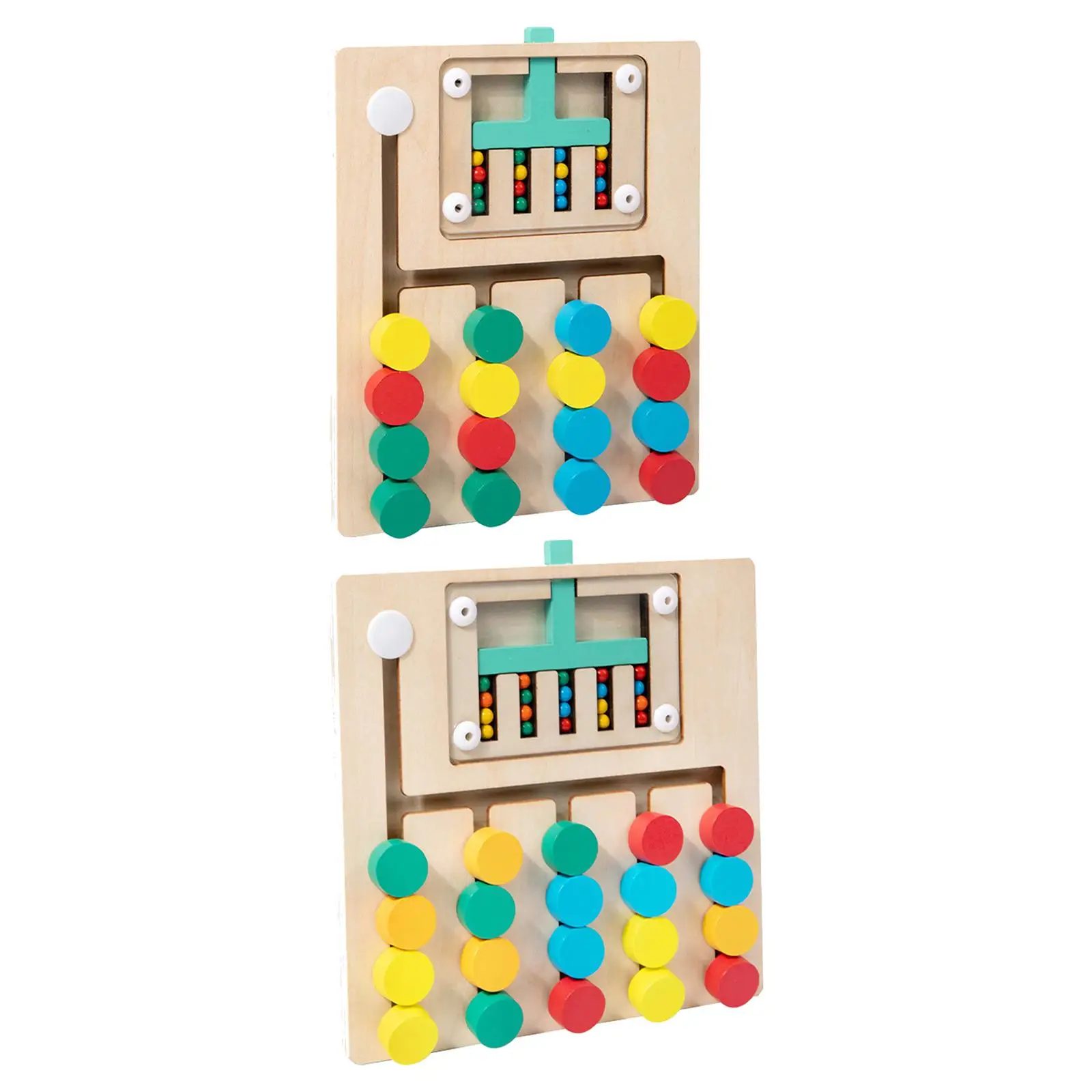 Cor correspondente slide puzzle brinquedo brinquedos de madeira atividades de habilidade motora fina cedo jogo lógico educacional para presente meninos e meninas