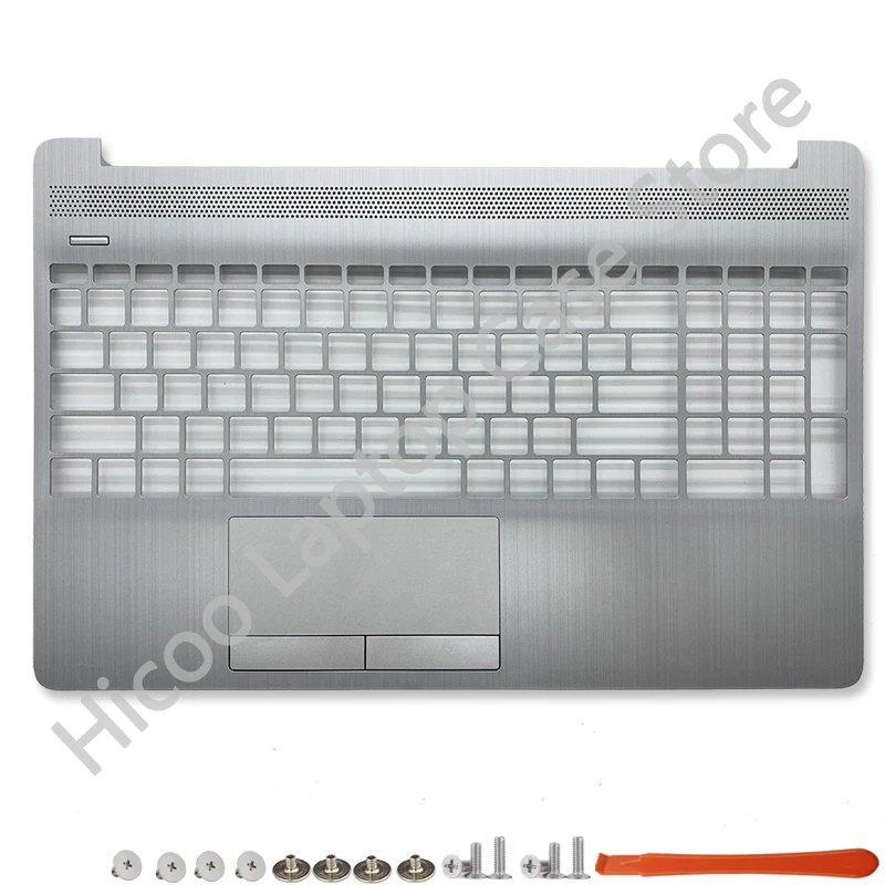 For HP 15-DW 15S-DU 15S-DY DR 250 G8 Laptop LCD Back Cover Front Bezel Hinges Palmrest Bottom Case Silver L52012-001 L52007-001