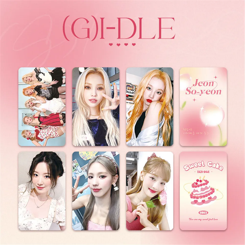 

Kpop Gidle Photocard LOMO Card Mi Yeon Minnie So-yeon YUQI Yeh Shuhua Card Подарочная коллекция поклонников