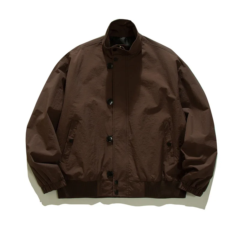 Spring Autumn Jacket Men Streetwear Korean Fashion Loose Outdoor Cargo Jacket Cityboy Coat Outerwear