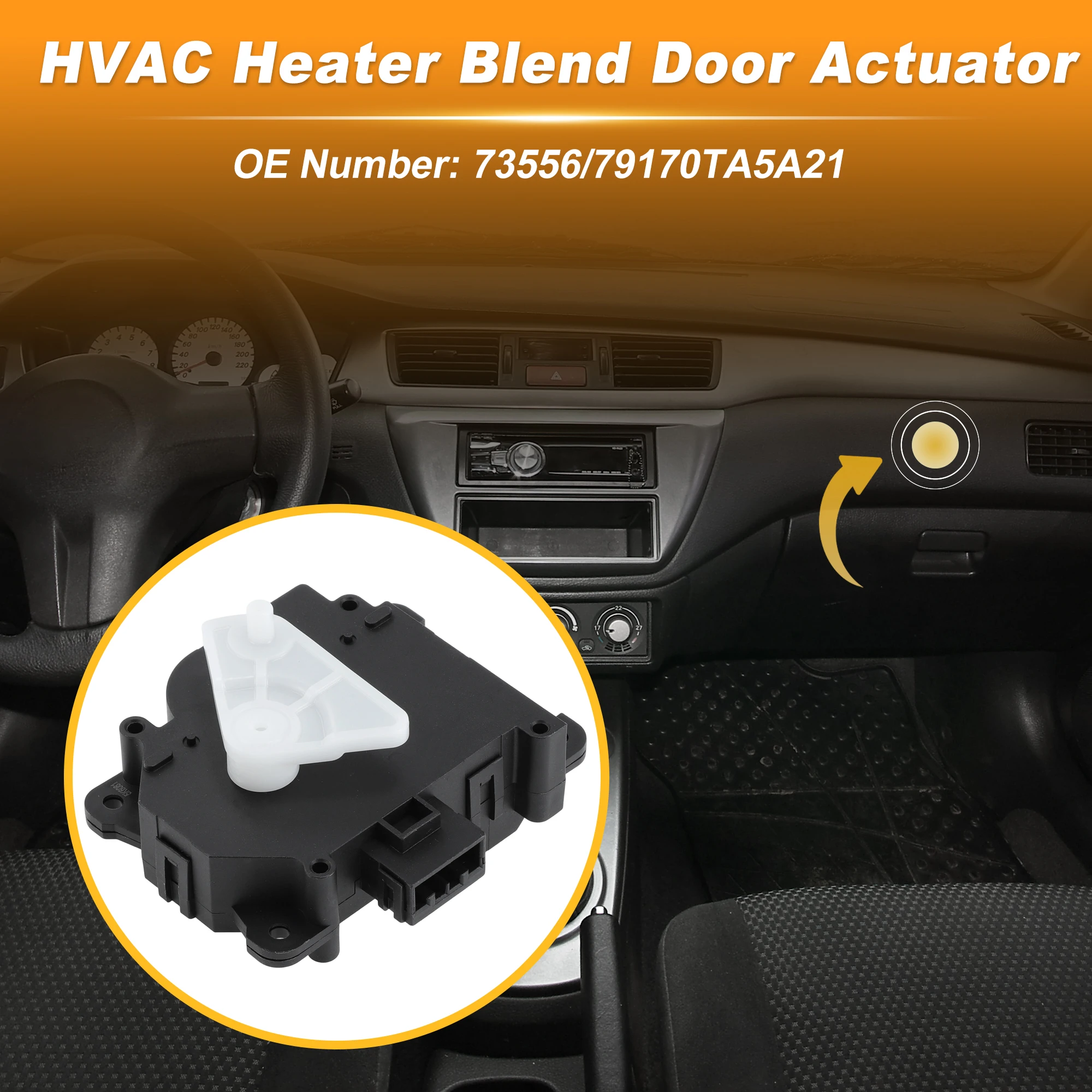 

UXCELL HVAC Heater Blend Door Actuator for Honda Accord 2008-2011 73556/79170TA5A21