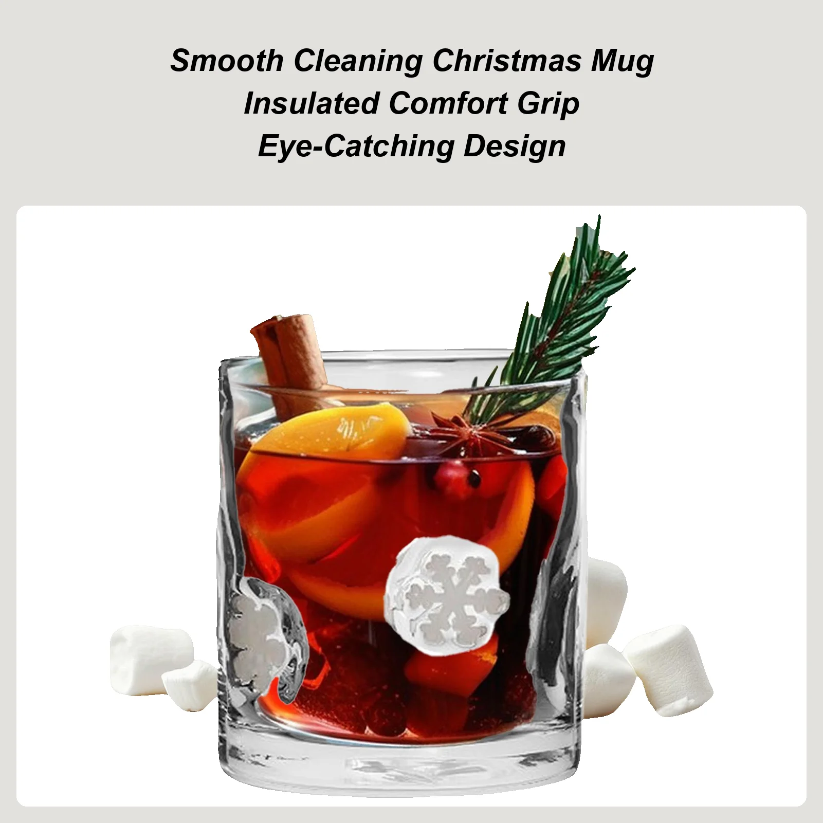 

Рождественские кофейные чашки, стеклянная кофейная чашка с дизайном рождественской елки, многоразовая посуда для напитков, стеклянная кружка для напитков, путешествия, кафе