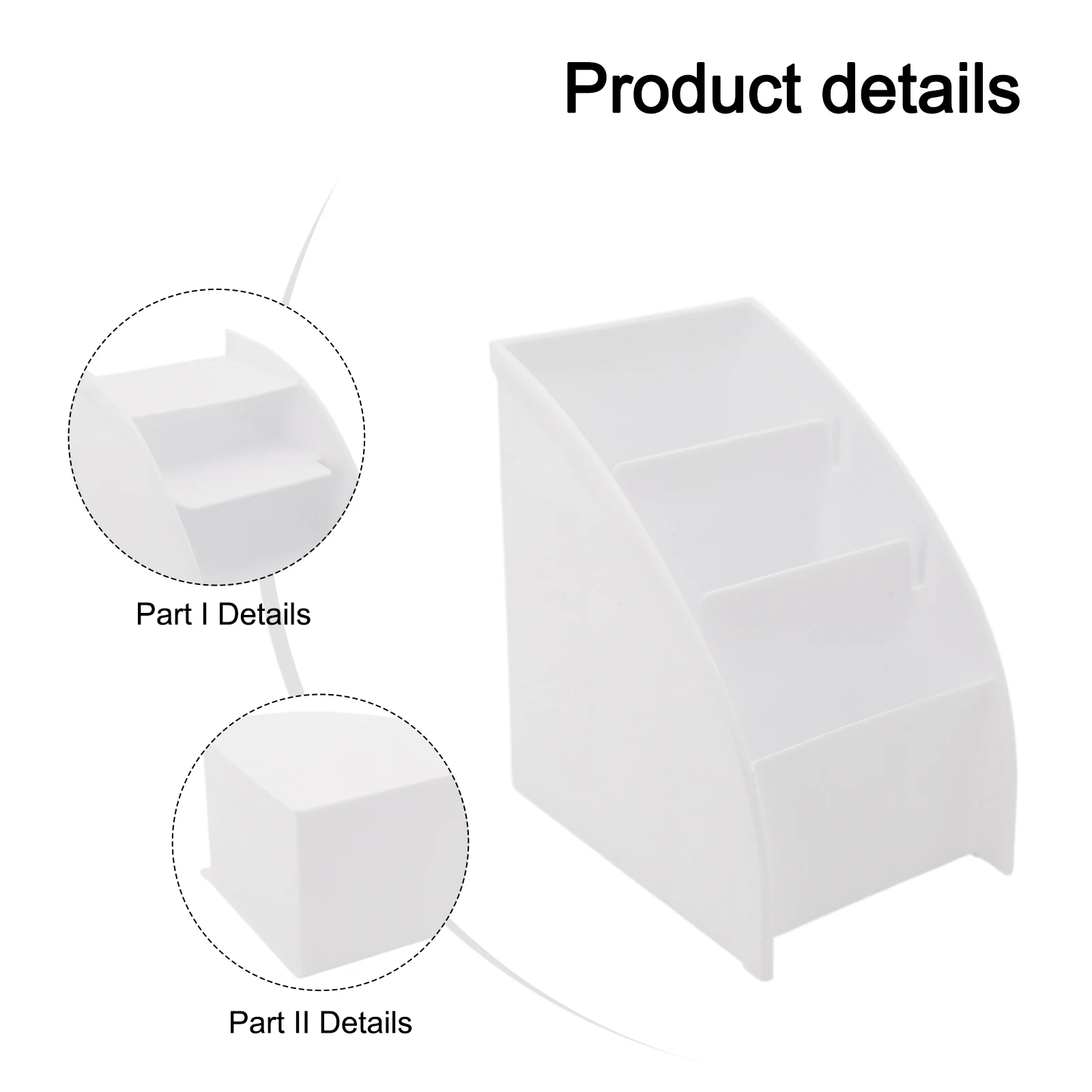 Storage Storage Box Tabletop Three-grid Container Holder Ladder-shaped Pen Box Plastic Remote Control Stationery