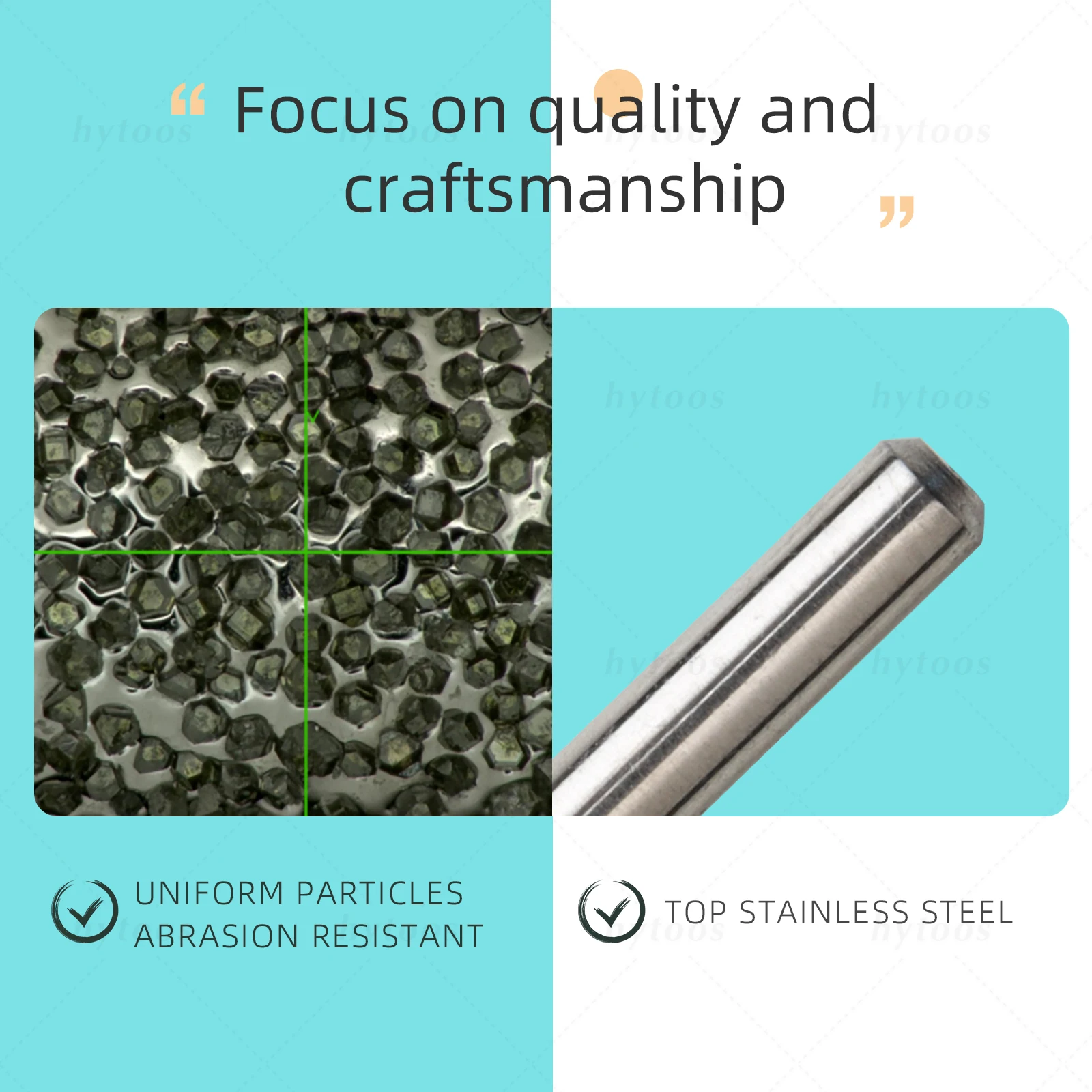 HYTOOS 3mm Large Barrel Cone Cuticle Clean Nail Drill Bit, Russian Diamond Nail Bits Dead Skin Nail Cleaner Accessories