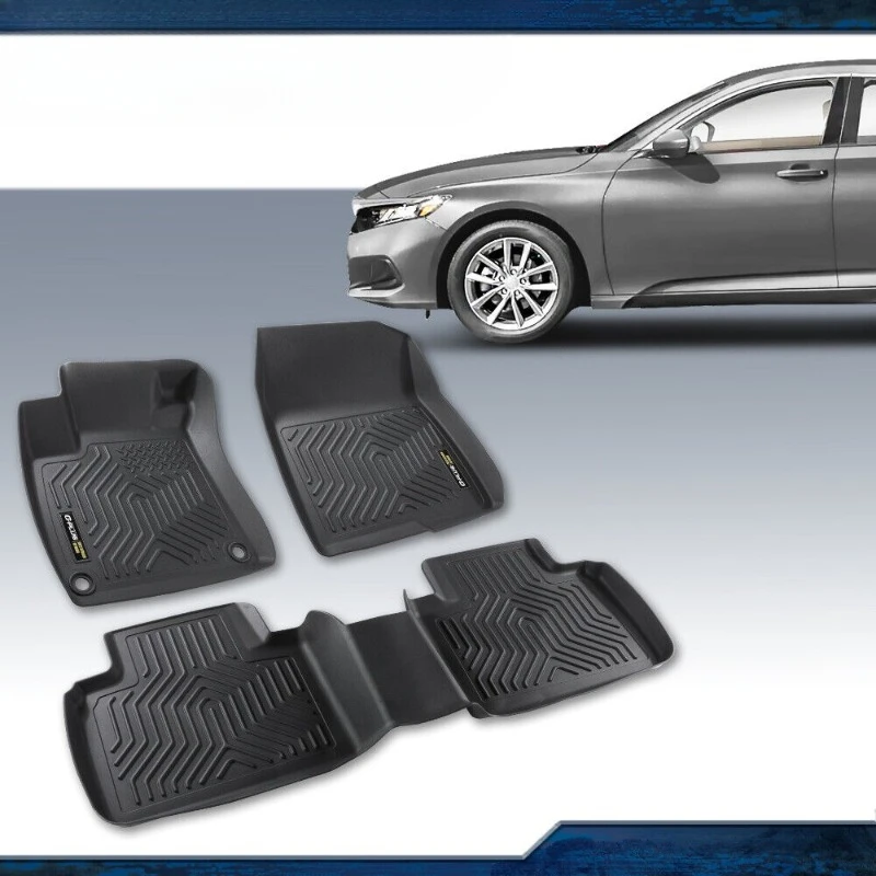 

3D Floor Mats Fit For 2018-2022 Honda Accord Sedan Waterproof TPE Liners 3pcs United States