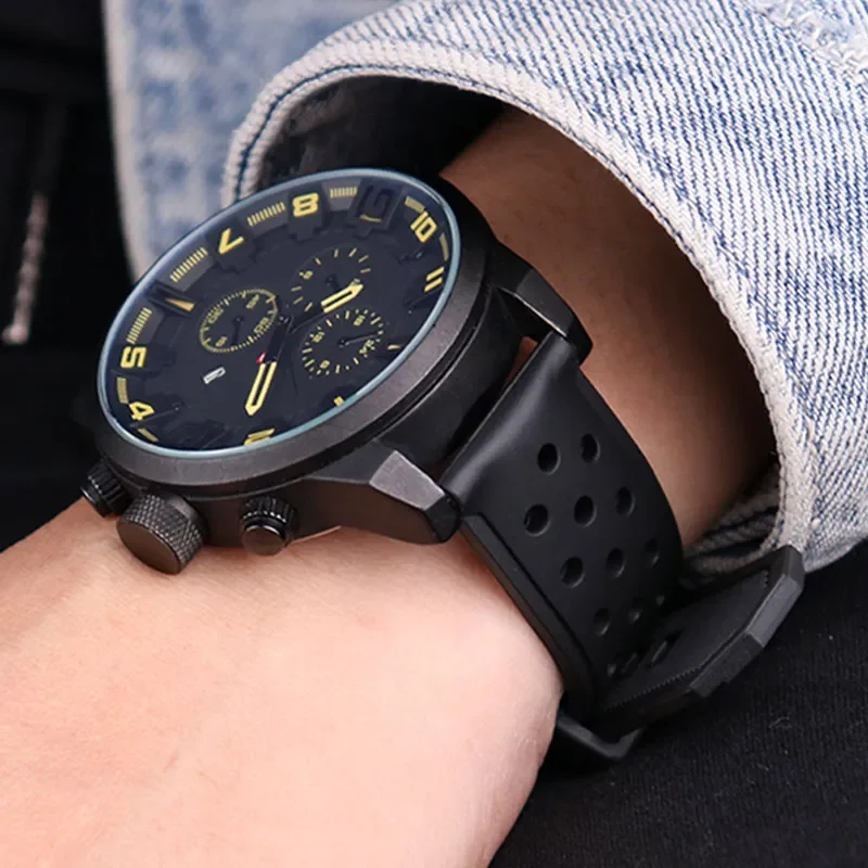 High Quality Silicone Rubber Breathable Watch Band For MIDO TISSOT TAG Heuer CARRERA WAZ2113 Watch Strap Men 20mm 22mm 24mm