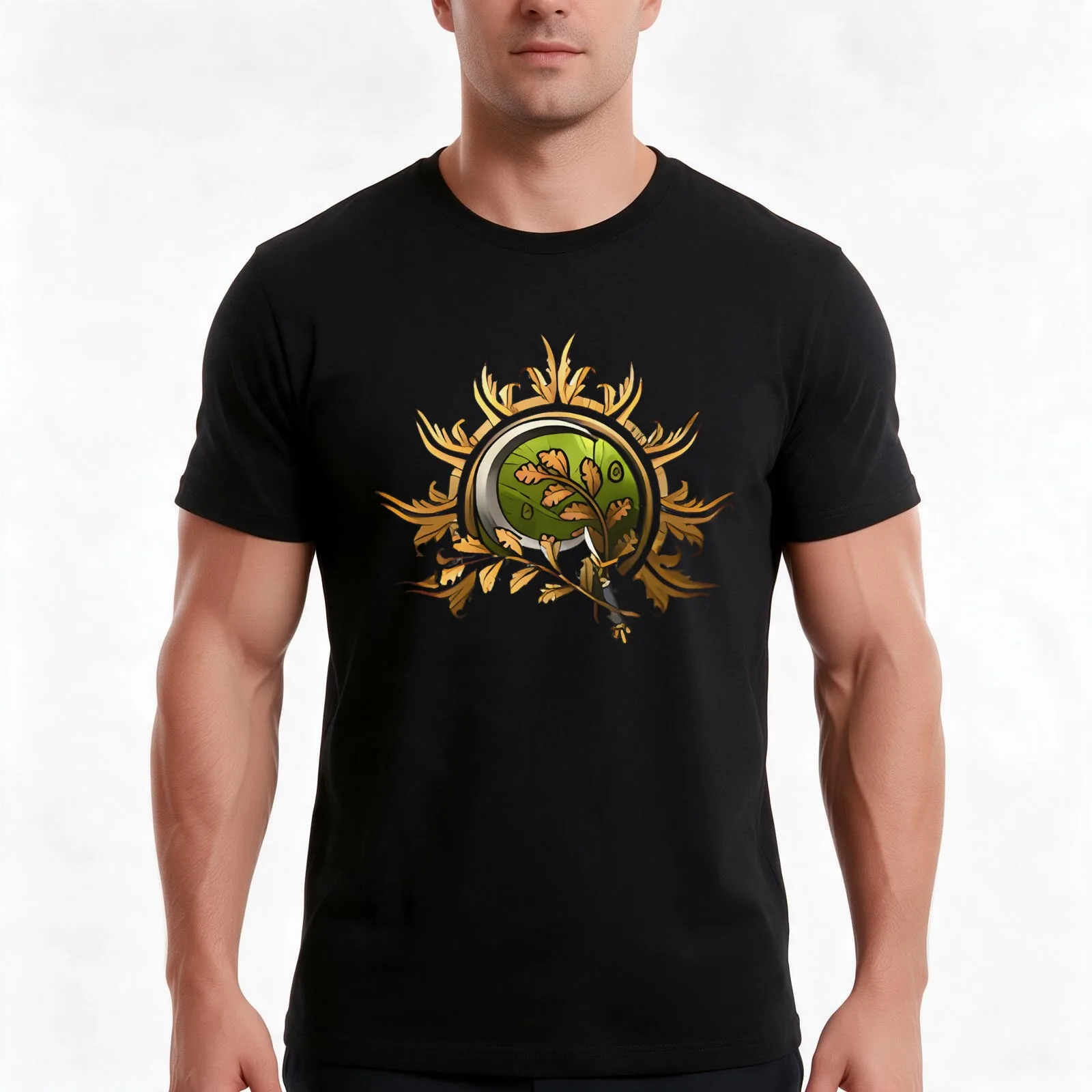 BG 3 - Druid T-Shirt Summer Casual Cotton Tee Oversized Streetwear Tops Vintage Graphic Print Loose Fit Short Sleeve
