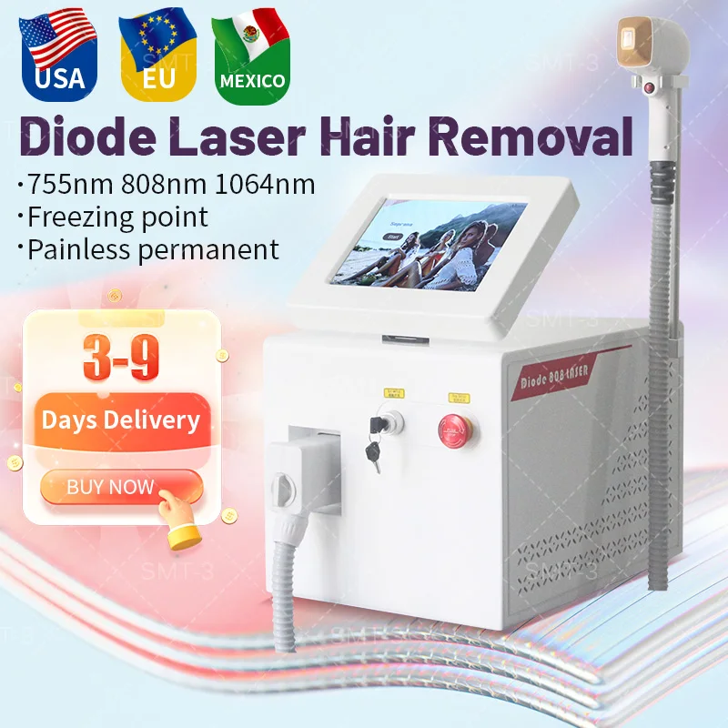 

808nm Diode Laser Hair Removal Laser Machines For Sale Triple Wavelength Diode Laser Hair Removal Machine