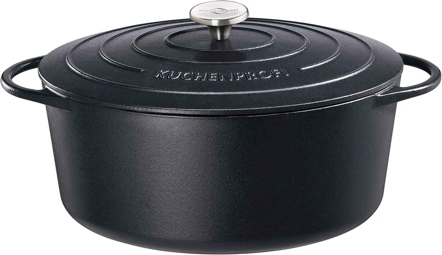 

Pot Oval, Cast Iron, black, 31 x 24.5 x 11.5 cm