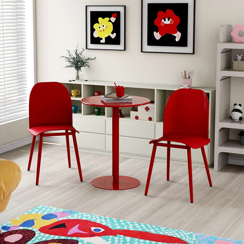 Simple Cream Style Luxury Sofa Side Table Bedroom Bedside Table Round Tables Blue Coffee Tables Tea Table Living Room Furniture
